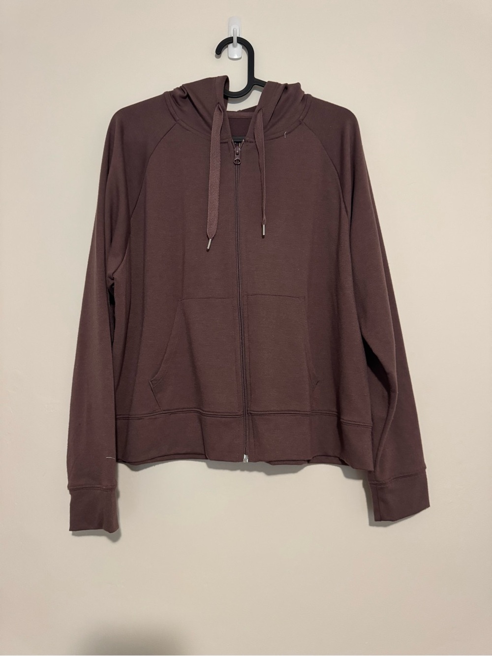 Xersion Brown Hooded Zip Sweatshirt